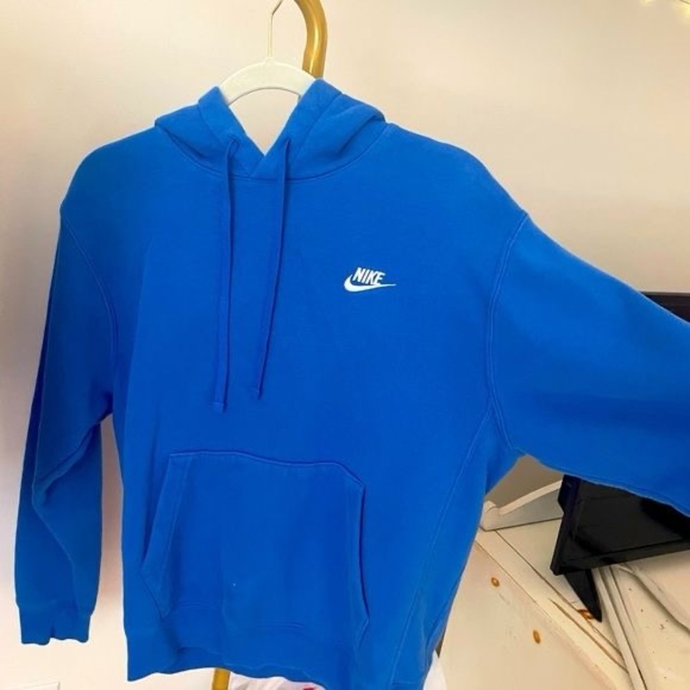 Nike Men's Vibrant Blue Hoodie